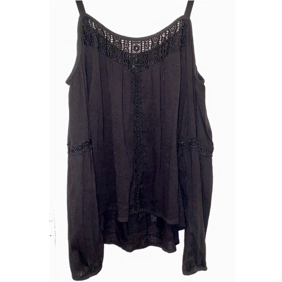 Jessica simpson long sleeve cold shoulder shirt - Picture 1 of 6